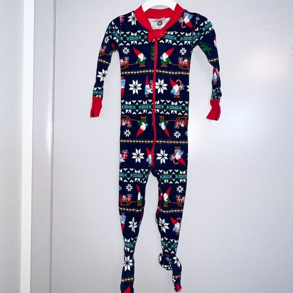 Hanna Andersson Baby Holiday Footed Zip Sleeper Size 85cm/2T - Picture 1 of 4